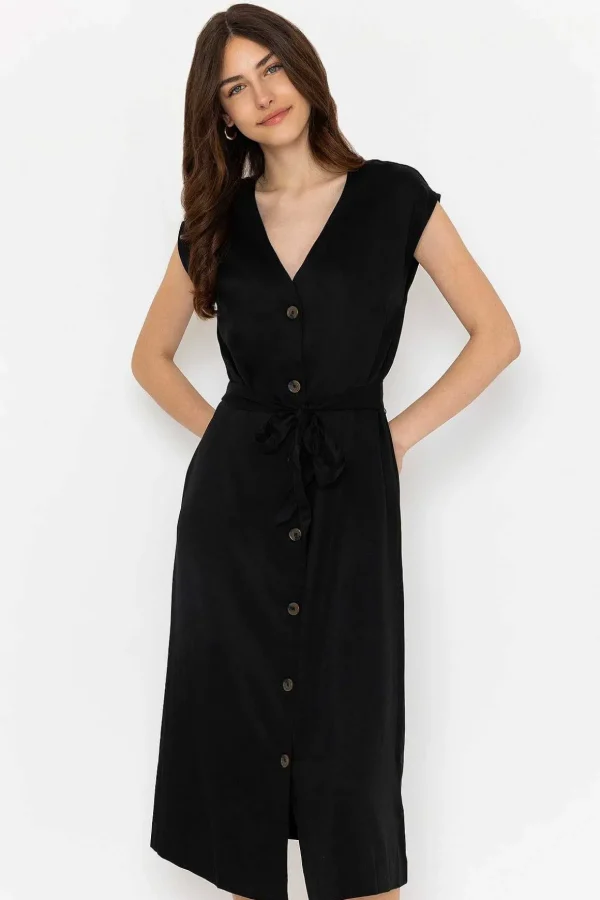 Byilini Black Midi Dress