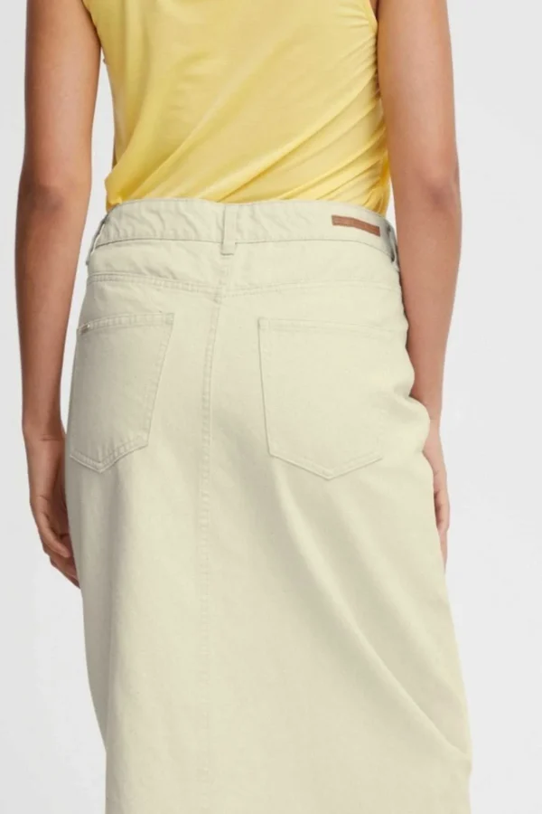 Bykatsa Cream Midi Skirt
