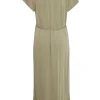 Bypireni Khaki Green Midi Dress