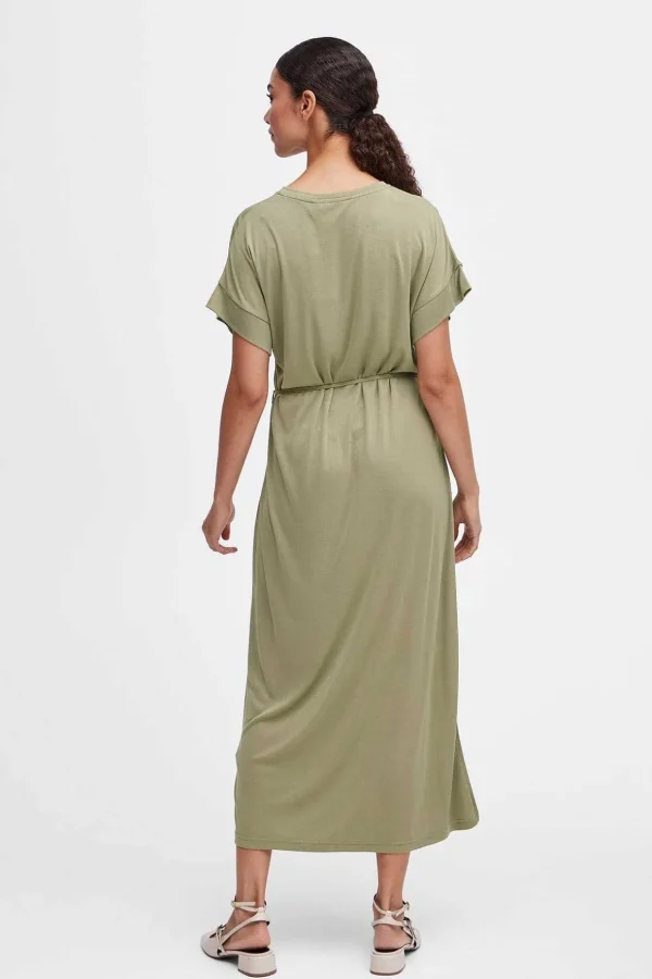 Bypireni Khaki Green Midi Dress