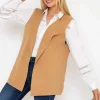 Camel Knit Waistcoat