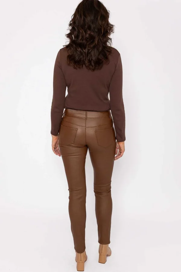Camel Pu Jeans