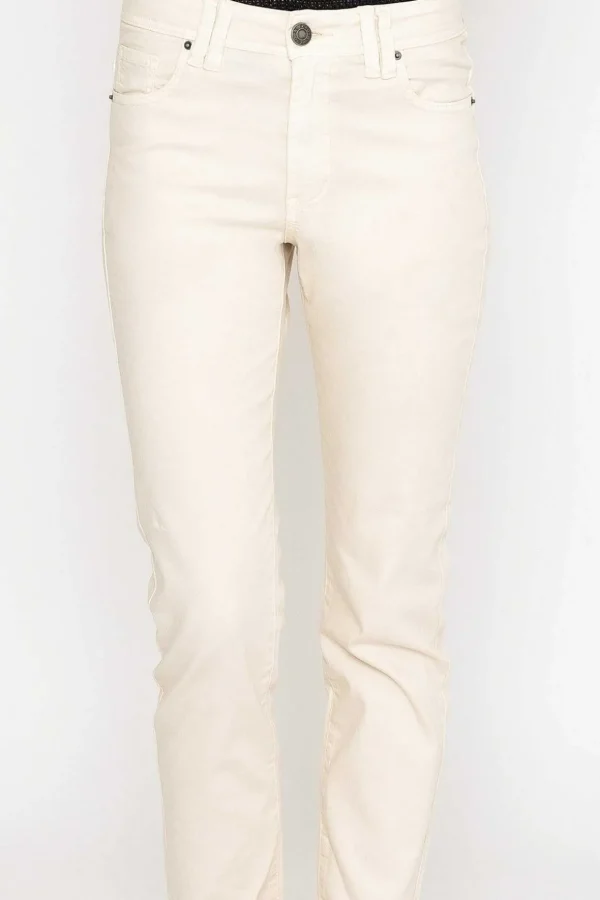 Casual Jean Pants In Ecru