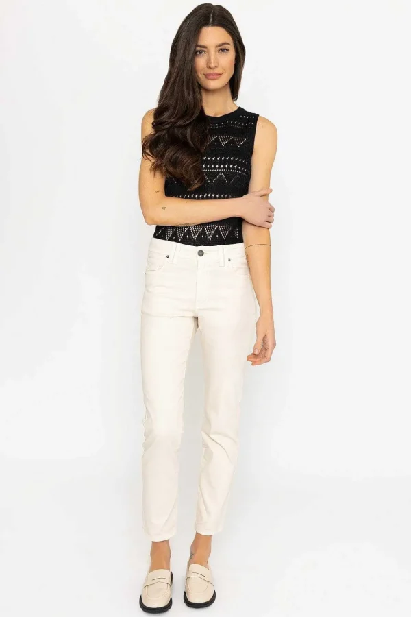 Casual Jean Pants In Ecru