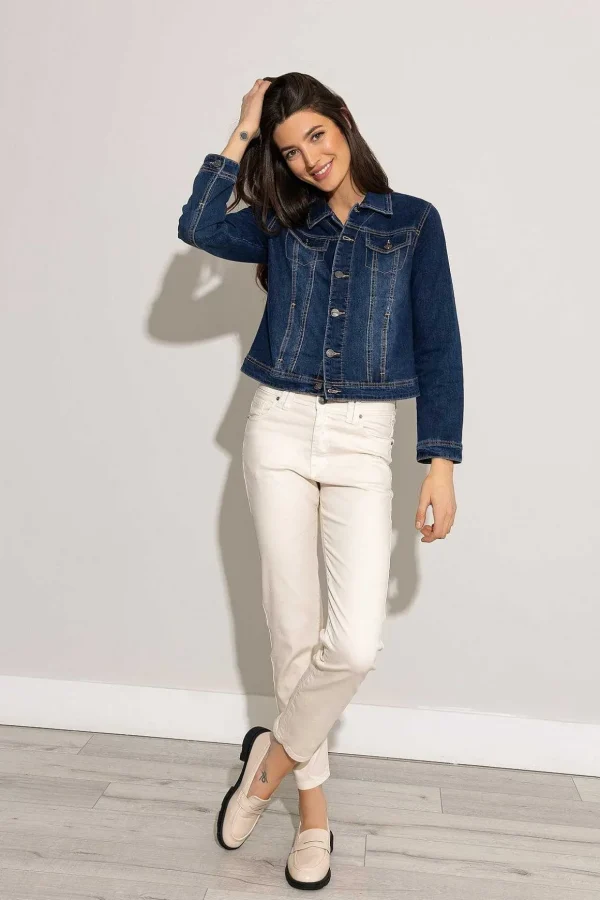 Casual Jean Pants In Ecru