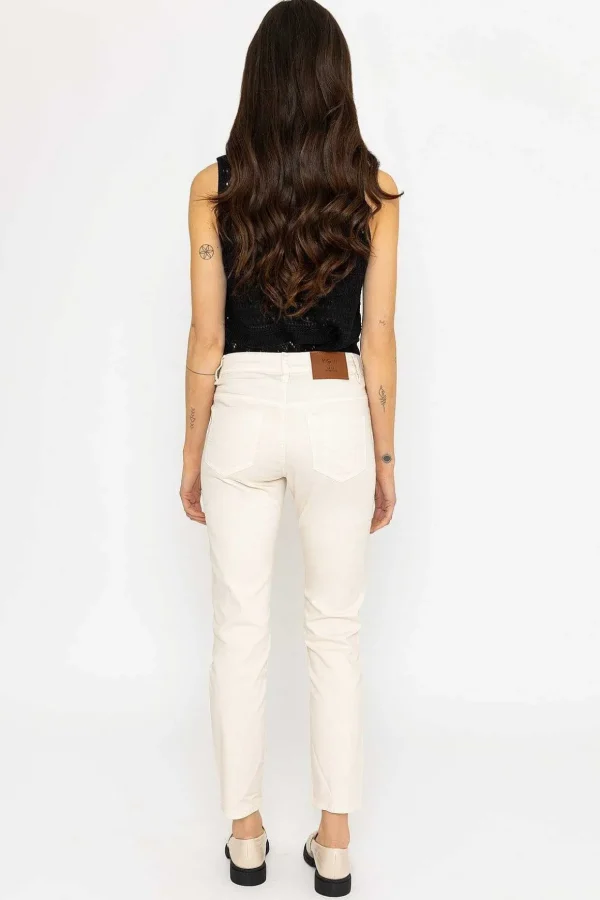 Casual Jean Pants In Ecru