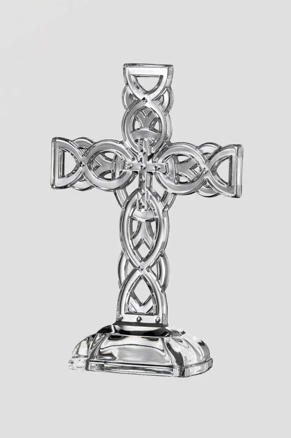 Celtic Design Glass Cross