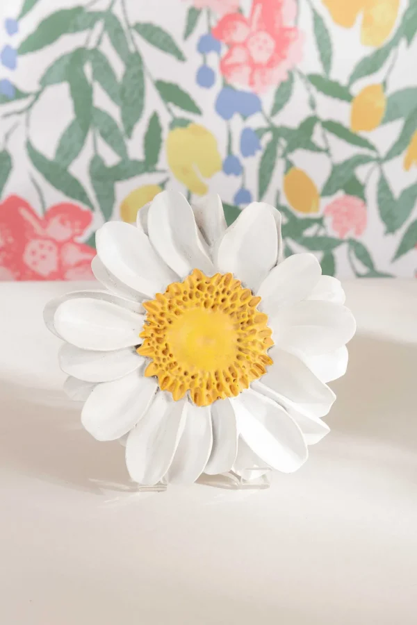 Ceramic Daisy Wall Plaque