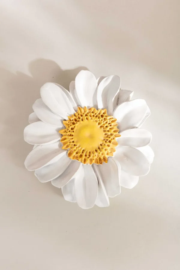 Ceramic Daisy Wall Plaque