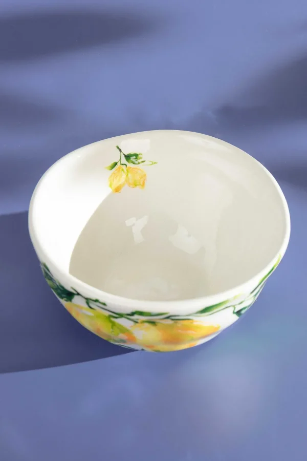 Ceramic Lemon Serving Bowl