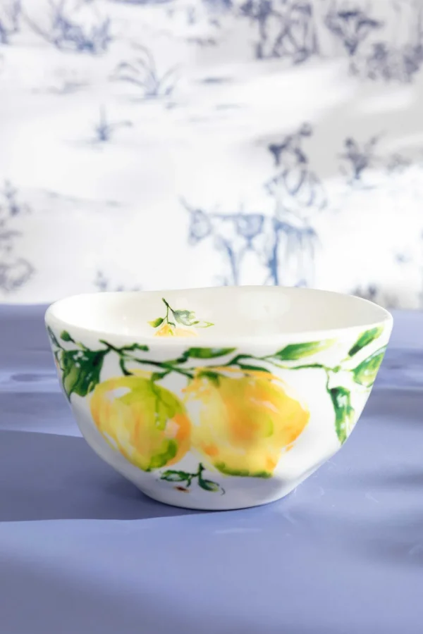 Ceramic Lemon Serving Bowl