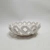 Ceramic Weaved Bowl White