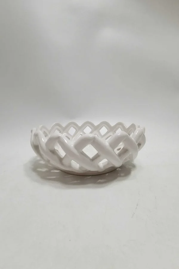 Ceramic Weaved Bowl White