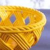 Ceramic Weaved Bowl Yellow