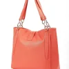 Chain Detail Tote In Orange