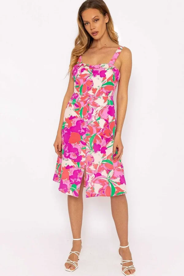 Charlotte Multi Print Knee Length Dress