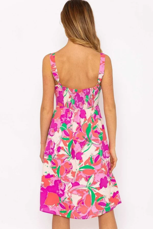 Charlotte Multi Print Knee Length Dress