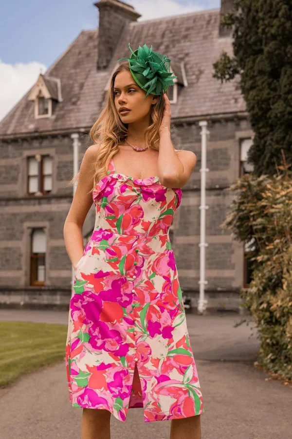 Charlotte Multi Print Knee Length Dress