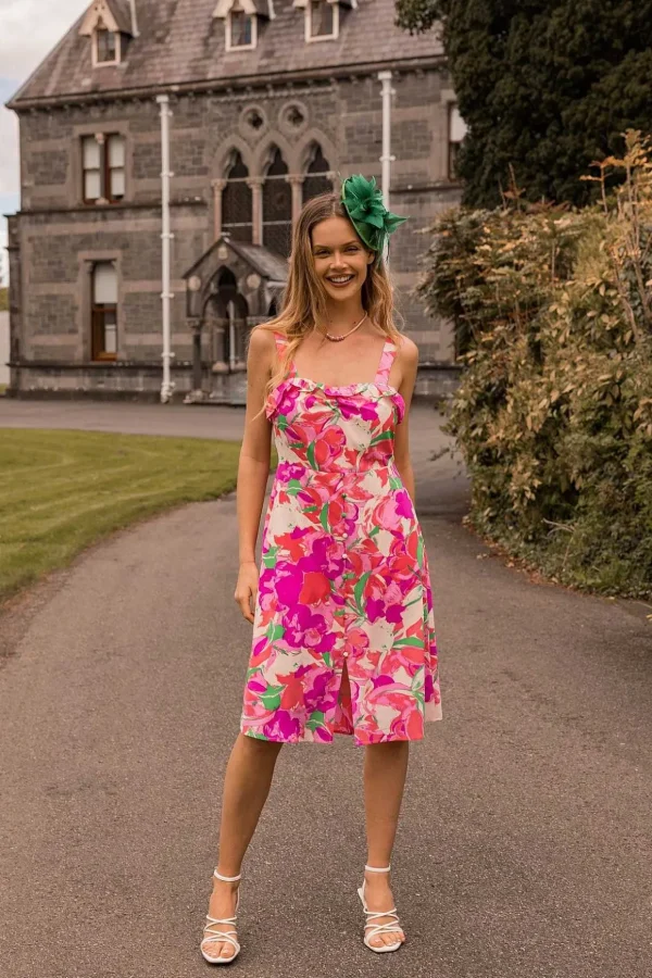 Charlotte Multi Print Knee Length Dress