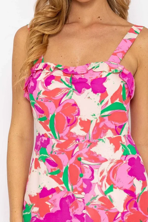Charlotte Multi Print Knee Length Dress