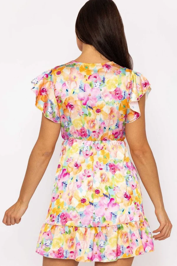 Cheryl Mini Dress In Multi Print