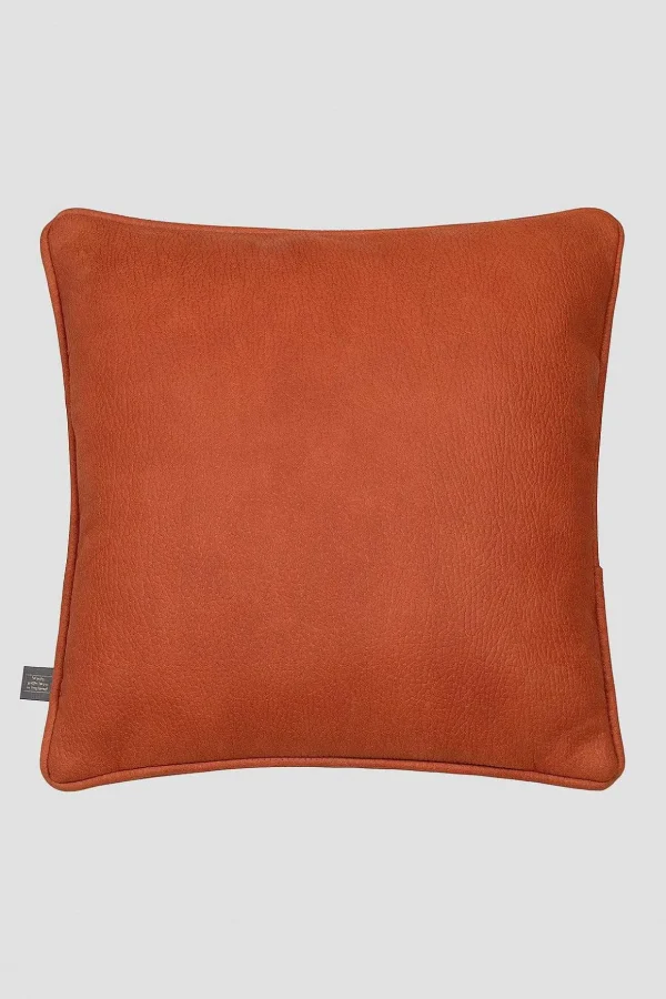 Chloe Orange Textured Cushion