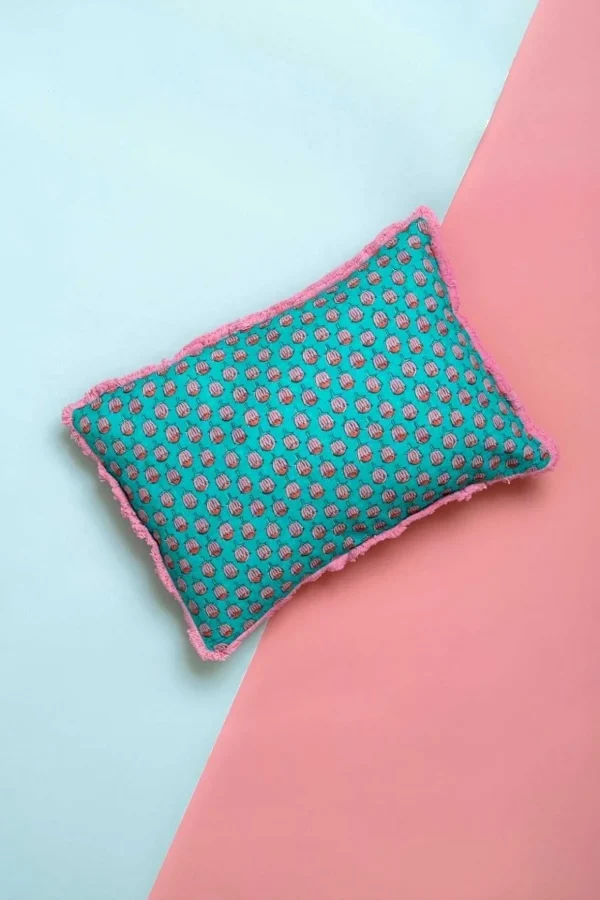 Chloe Pink Printed Cushion