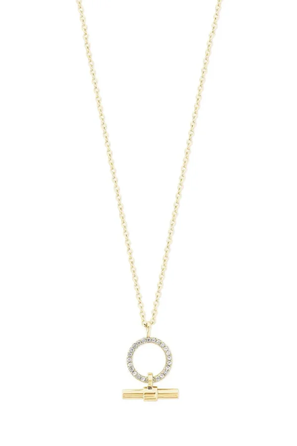Circle & T-Bar Pendant