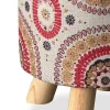 Circle Pattern Footstool