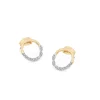 Circle Pave Earrings