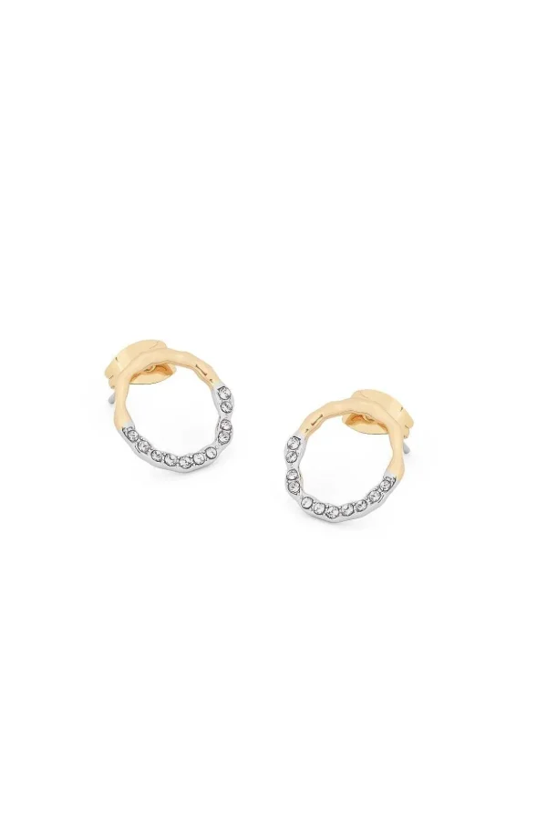 Circle Pave Earrings