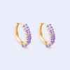 Classic Amethyst Hoops