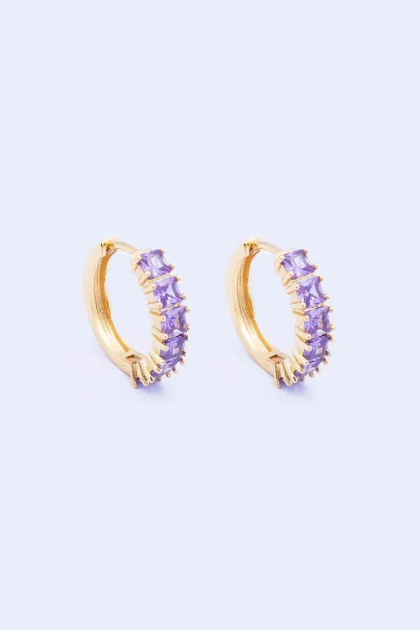 Classic Amethyst Hoops