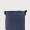 Classic Crossbody Front Zip Bag In Navy