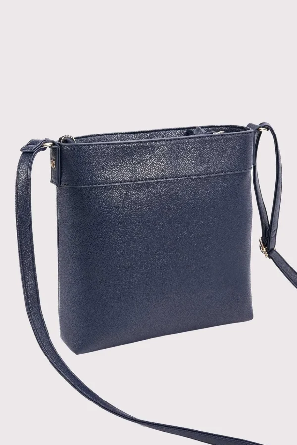 Classic Crossbody Front Zip Bag In Navy