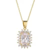 Clear Gold Pendant