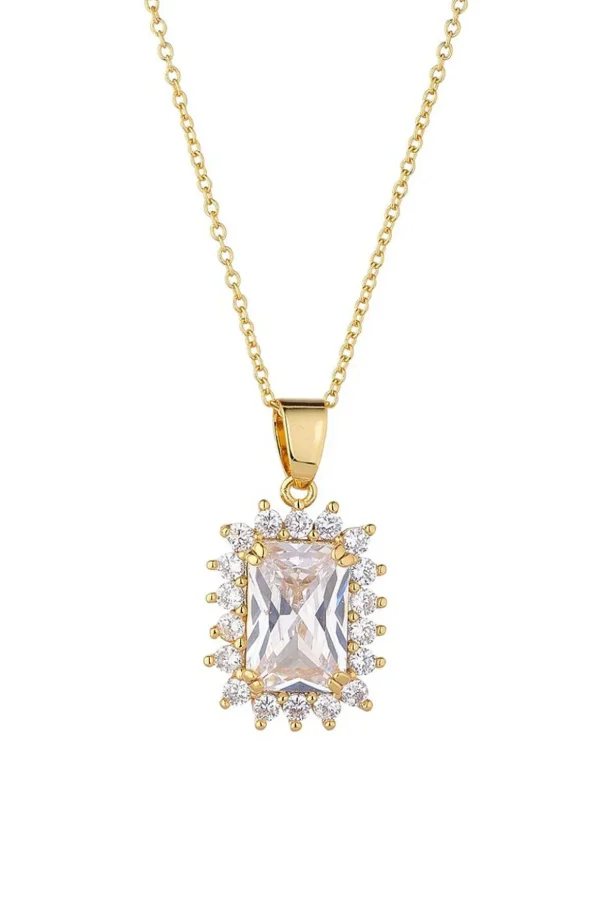 Clear Gold Pendant