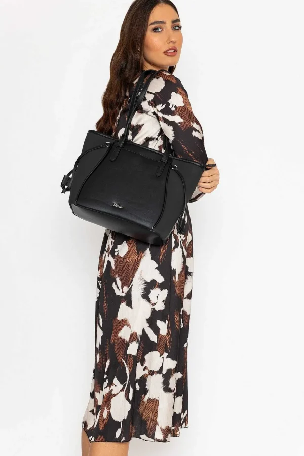 Cliodhna Brown Printed Midi Dress
