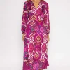 Cliodhna Pink Printed Midi Dress