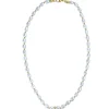 Clover Drop Faux Pearl Necklace