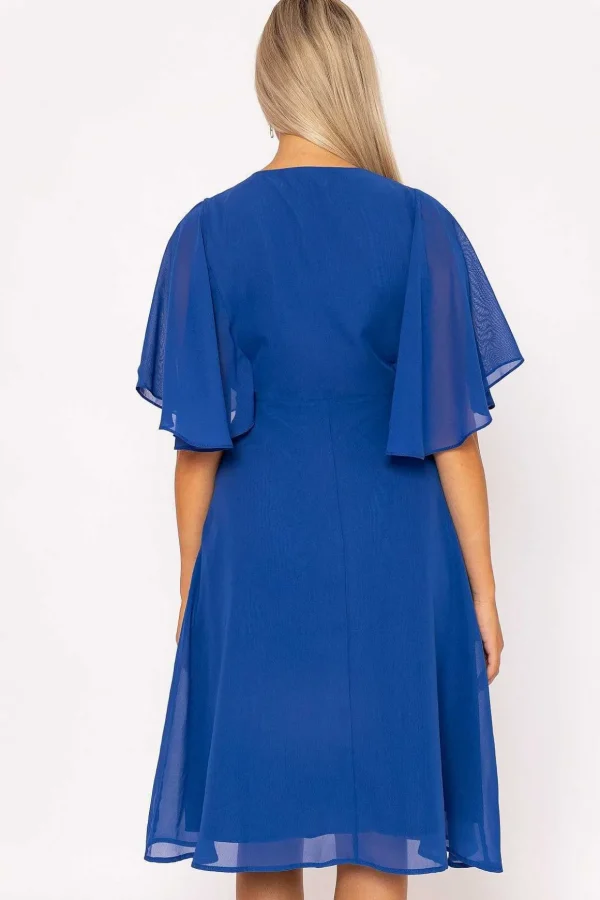 Cobalt Angel Sleeve Dress