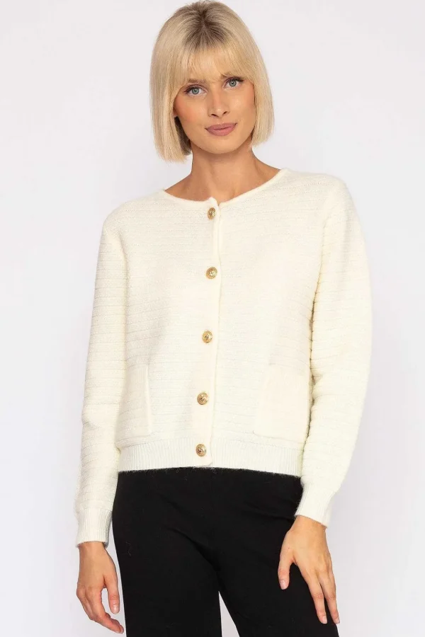 Coco Cardigan In Ecru