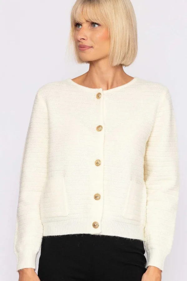 Coco Cardigan In Ecru