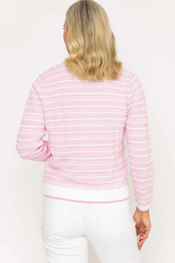 Collar Cardigan In Pink