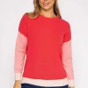 Colour Block Knit In Blush