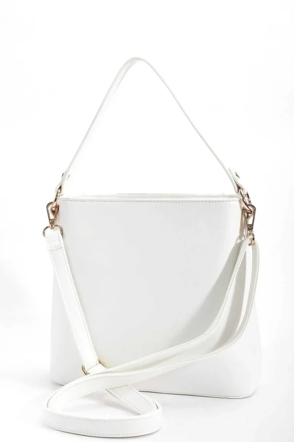 Colour Block Tote In Gold