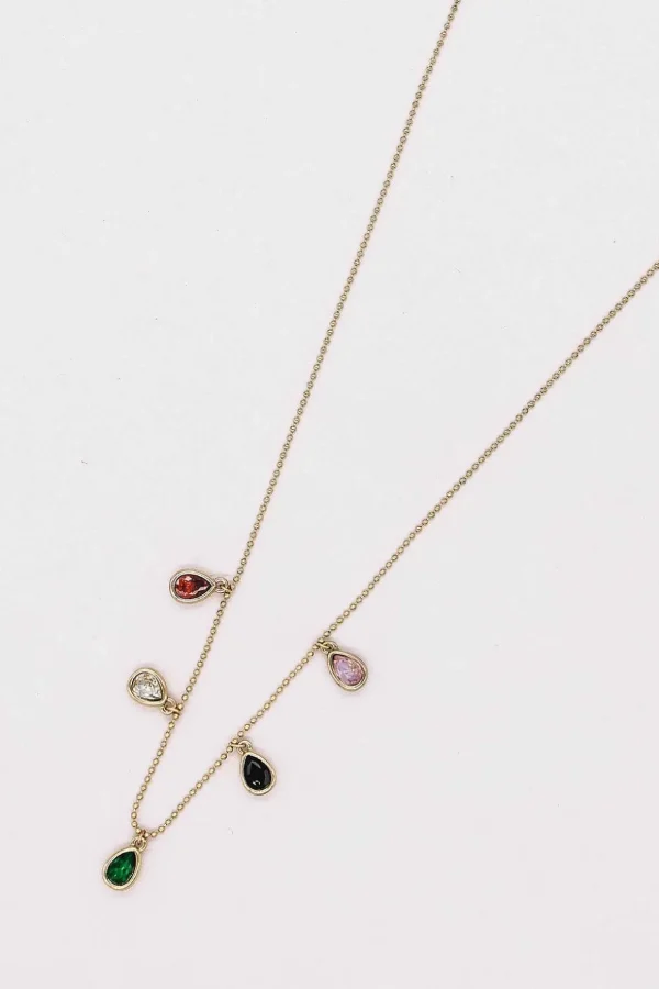Coloured Teardrop Chain