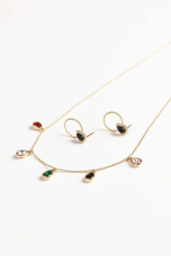 Coloured Teardrop Chain