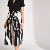 Contract Monochrome Print Dress
