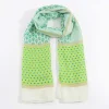 Contrast Green Print Scarf